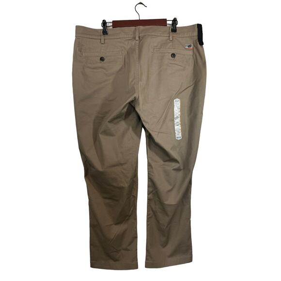NWT Duluth Trading 40 Grit Men's Khaki Flex Twill Slim Fit Pants Size 42x30 - Picture 2 of 4